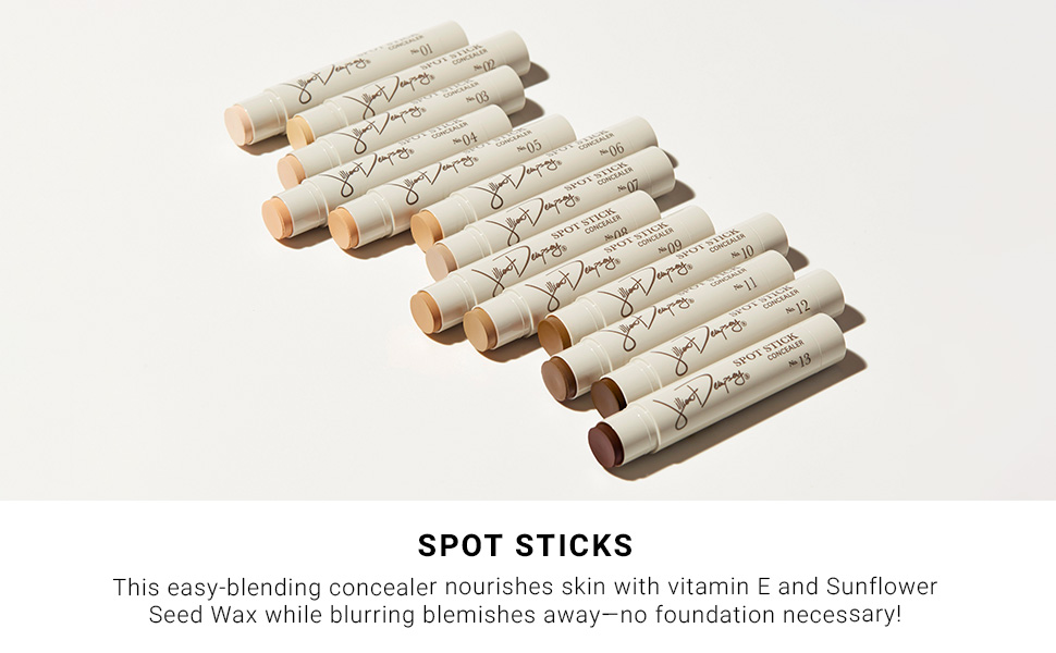 This easy blending concealer with Vitamin E and Sunflower Seed Wax blurs blemishes away.