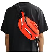 Fanny Pack for Men Women with Reflective Stripe, Concealed Casual Waist Bag with Adjustable Belt ...