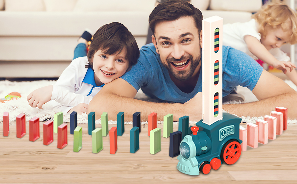 domino train toy