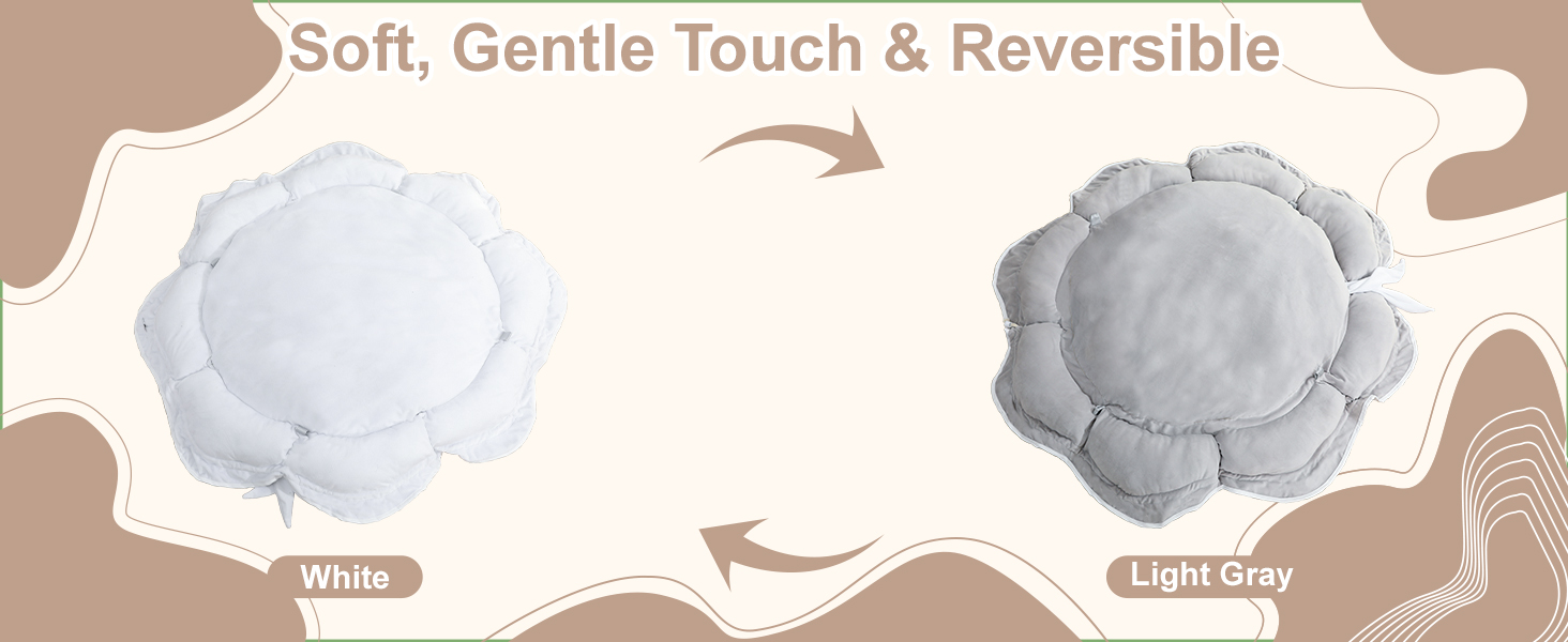 Soft, Gentle Touch & Reversible,baby play mat
