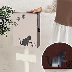ポスト 壁掛けポスト 猫 ねこ 動物 A4 ベージュブラウン Amazon.co.jp: ヤマソロ ポスト 壁掛けポスト 猫 ねこ 動物 A4