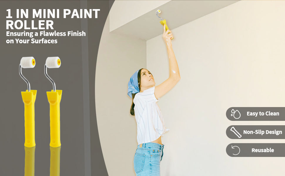 Mini Paint Roller, 1in Paint Roller