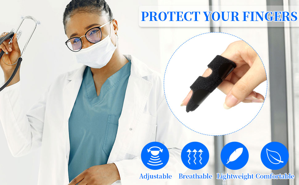 LLMSIX 3 Pcs Mallet Finger Splint Knuckles Brace Finger Splints