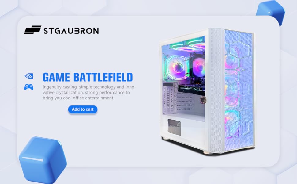 Amazon.com: STGAubron Gaming PC Computer Desktop, AMD Ryzen