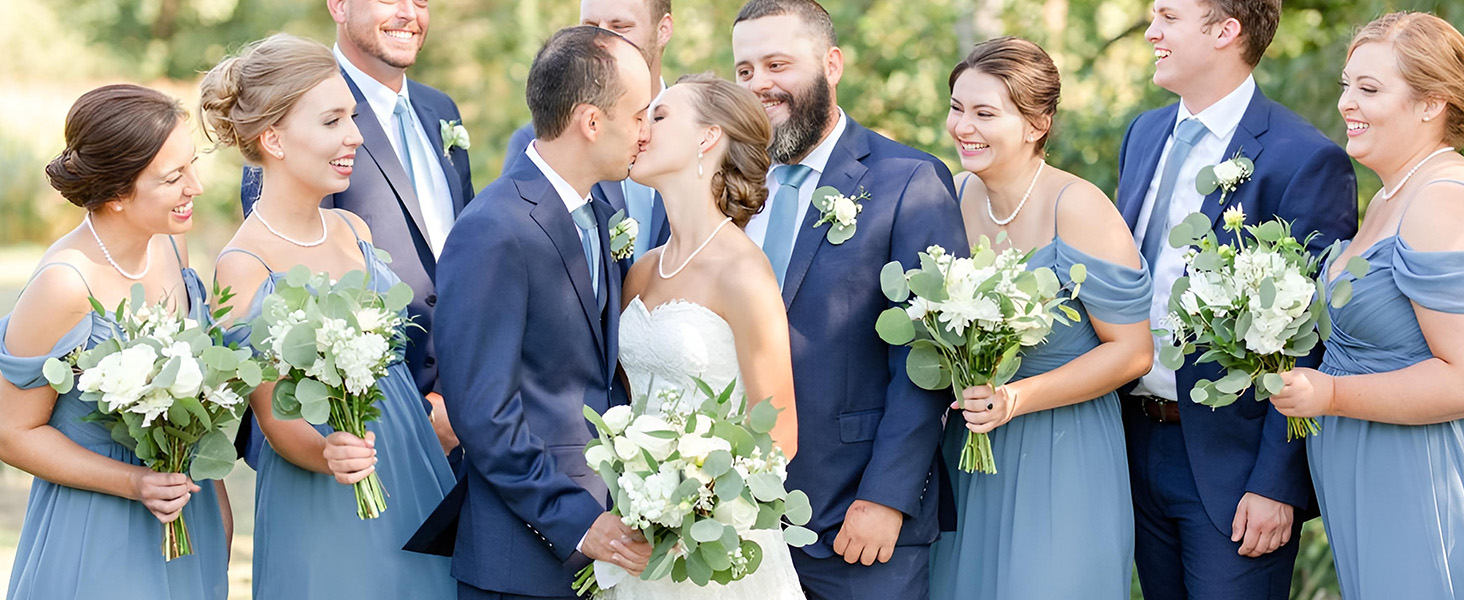 blue ties for wedding