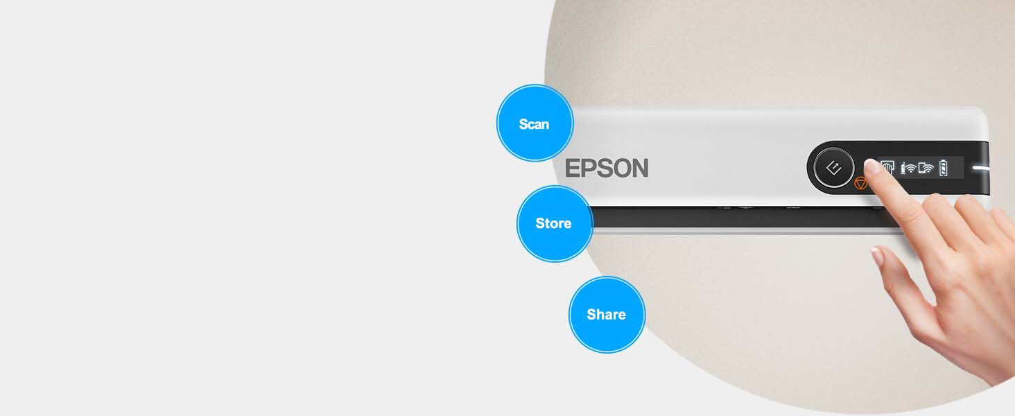 epson, wireless mobile scanner, portable scanner, ds-80w