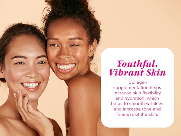 Youthful, Vibrant Skin, two women with shining, glowing skin