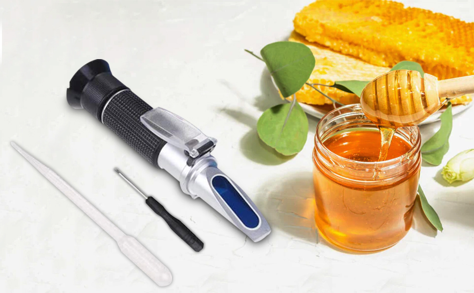Agatige 090 Brix Digital Refractometer, Honey Refractometer Maple