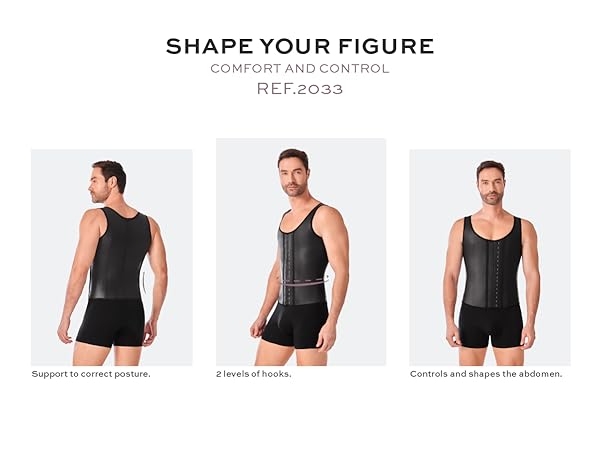 Amazon.com: Ann Chery 2033 Chaleco Latex Fajas Para Hombre