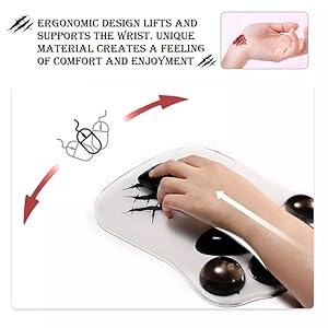 Cat Paw Mouse Pad with Gel Wrist Rest Support