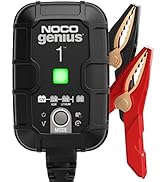 NOCO GENIUS1, 1A Smart Car Battery Charger, 6V and 12V Automotive Charger, Battery Maintainer, Tr...