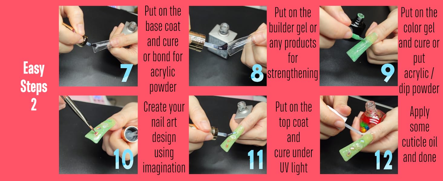 how to use duck nail half cover 2