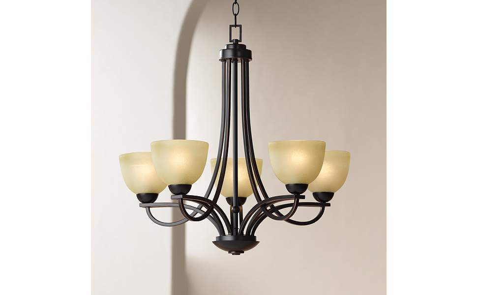 Franklin Iron Works Bennington Italian Bronze Pendant