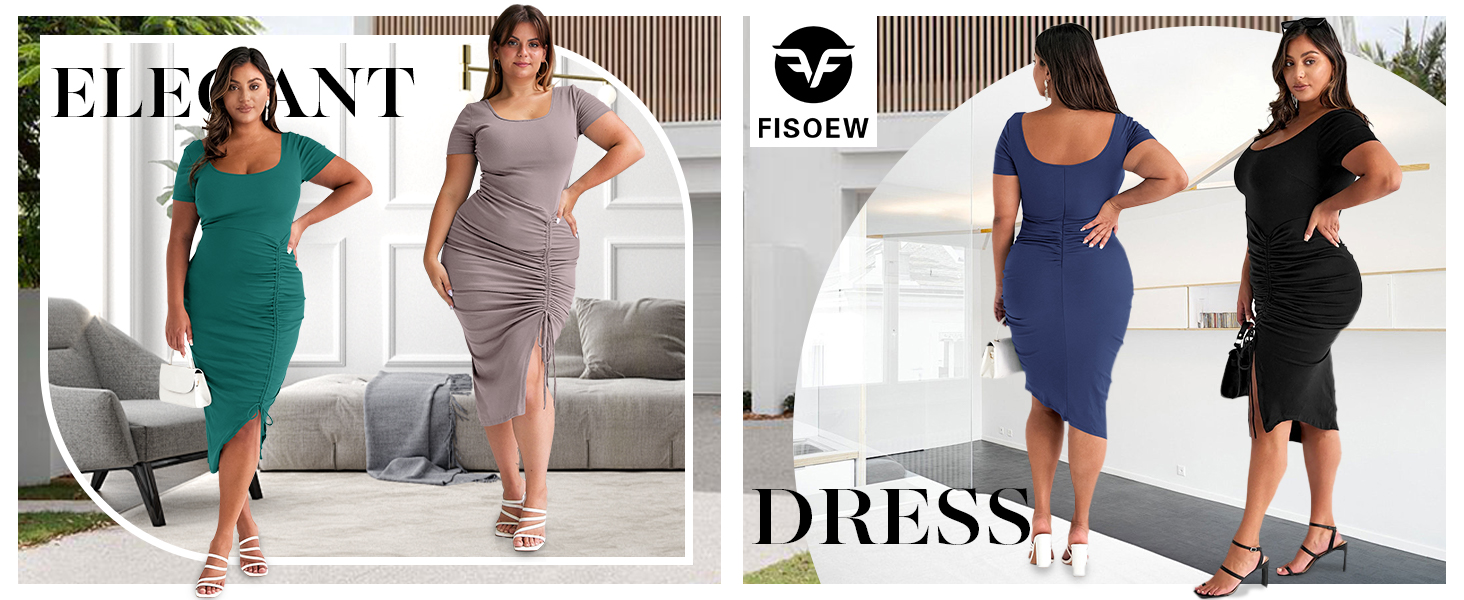 PLUS SIZE SUMMER DRESS FOR WOMEN