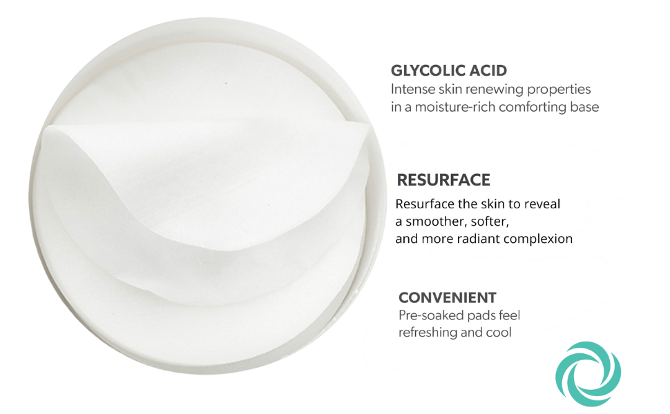 Serious Skincare Glycolic Retexturizing Facial Pads benefits