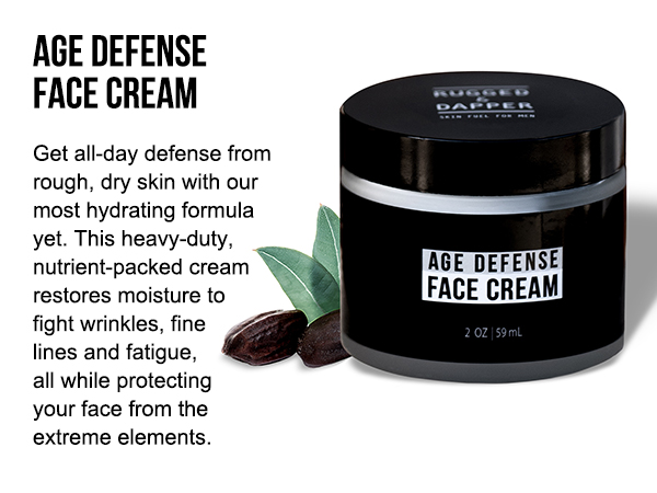 RUGGED & DAPPER Age Defense Face Cream