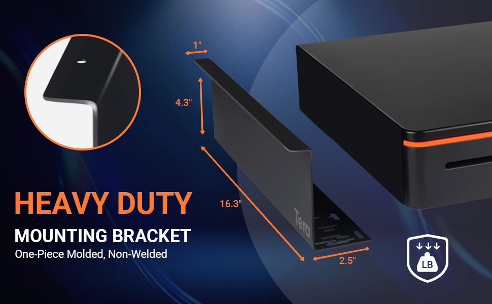 Tera Universal Under Counter Mounting Brackets for Cash Drawer 13 14 15 16 inch