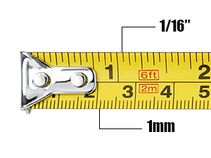 metric and inch scale