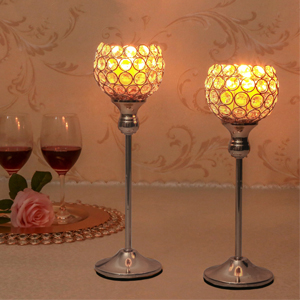 sliver votive candle holder set of 2 