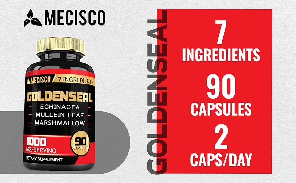 M102. Mec - Goldenseal - 1000mg- 90caps