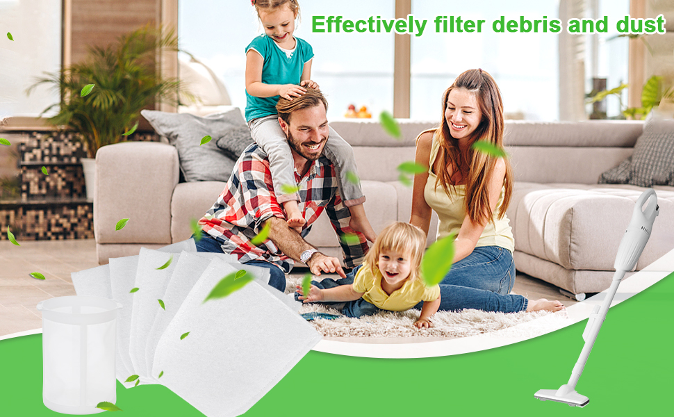 Vacuum Filters for Makita T03193, Cloth Vacuum Filter Set Replacement