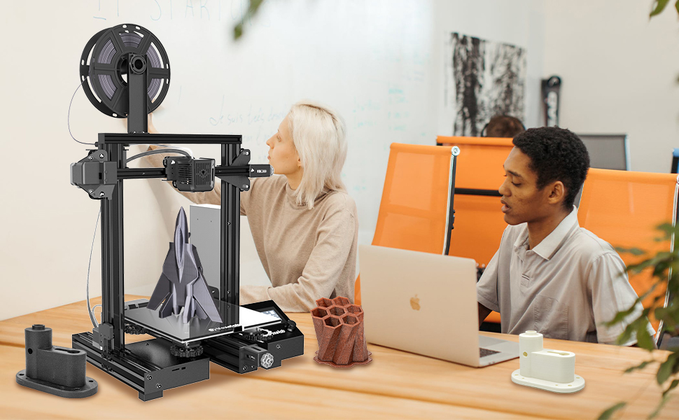 VOXELAB Aquila C2 Imprimante 3D FDM avec cadre en métal et plaque de