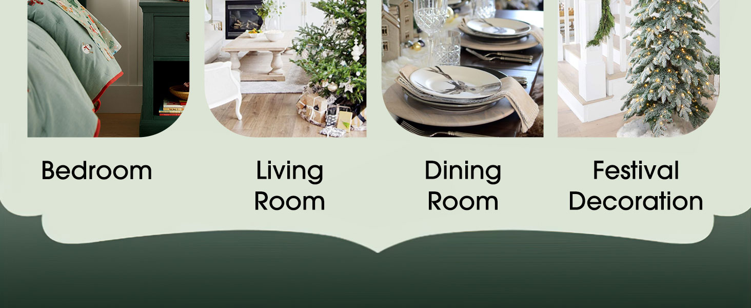 FMFUNCTEX Snowflake Christmas Velvet Blackout Curtains for