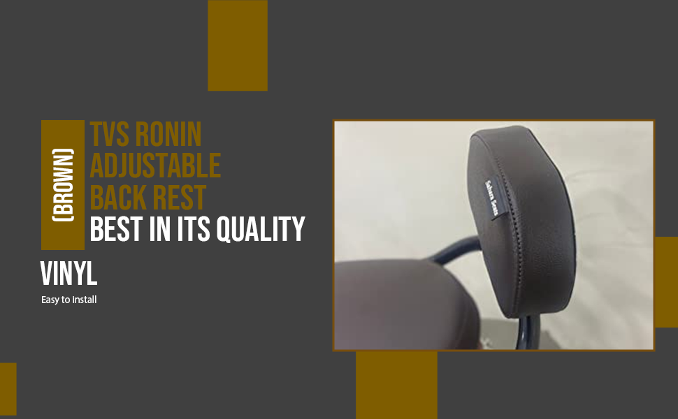 Sahara Seats Compatible With TVS Ronin Adjustable Backrest/Back Rest