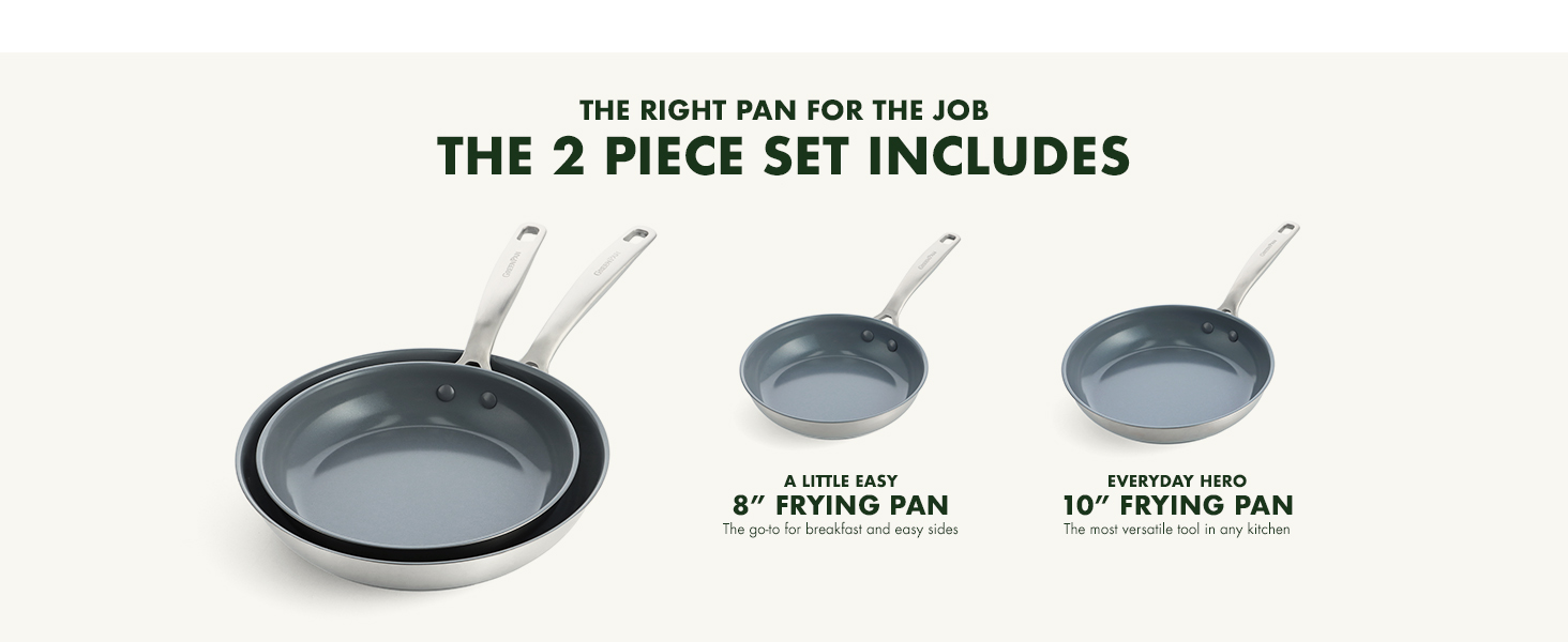 GreenPan Treviso Stainless Steel Healthy Ceramic Nonstick