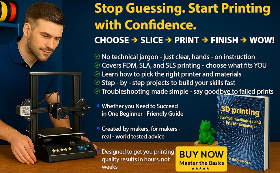 3D printing, beginner guide, FDM SLA SLS, troubleshooting, tutorial, essential techniques 2025