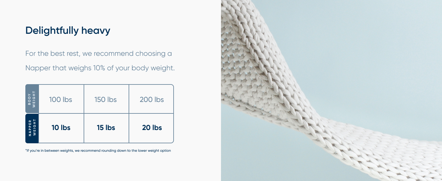 Bearaby Napper Organic HandKnit Weighted Blanket for