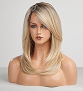 Shoulder Length Blonde Wig