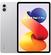 El texto dice «redmi Pad 2 Pro». Varias vistas de una tableta que muestran los ángulos frontal, posterior y lateral con un fondo de pantalla degradado.