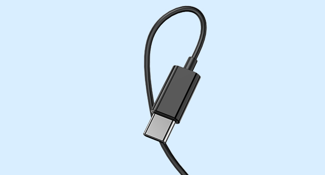 open ear headphone usb c black