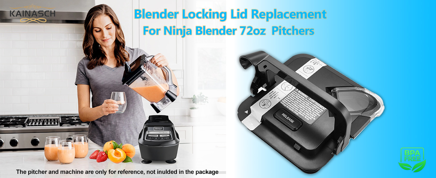 Blender Lid for Ninja Blender Replacement Parts, Locking