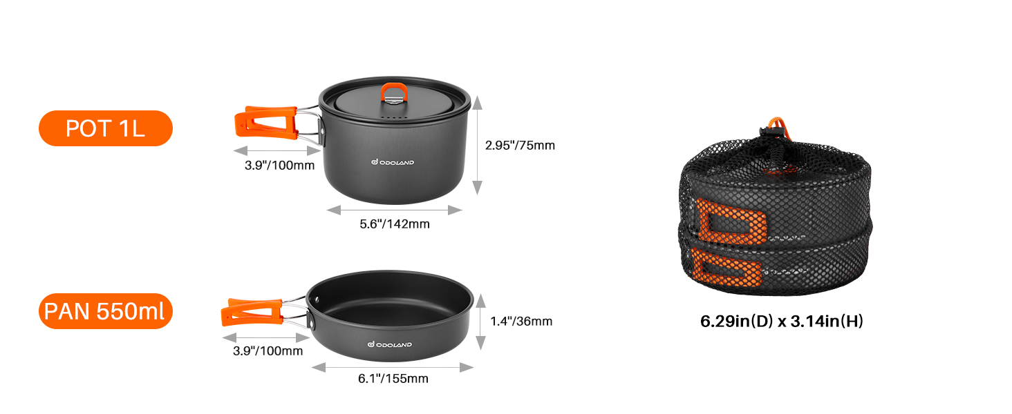 Camping Cookware Mess Kit