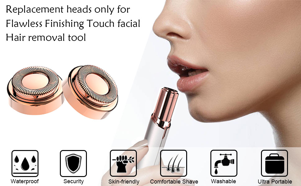 flawless touch facial hair remover replacement blades