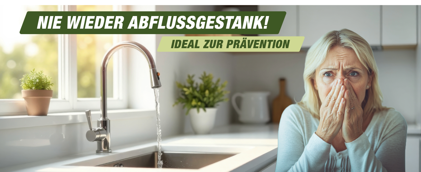 Nie wieder Abflussgestank