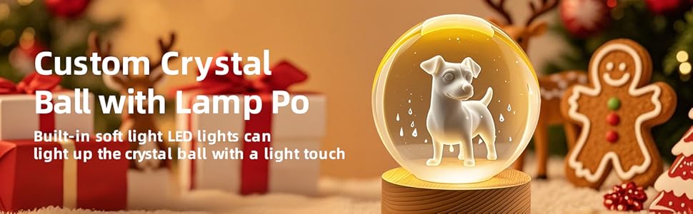 Custom crystal ball with lamp