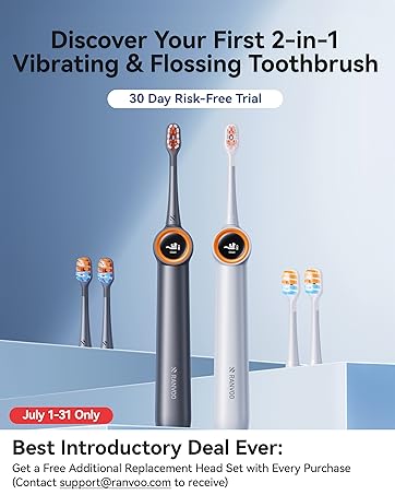 Discover Your First 2-in-1 Vibrating & Flossing Toothbrush