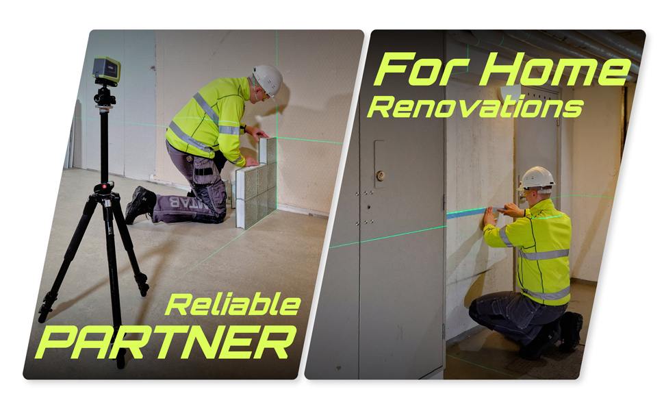 LASGOO Laser Level Self Leveling, Green Cross Laser Line with Vertical