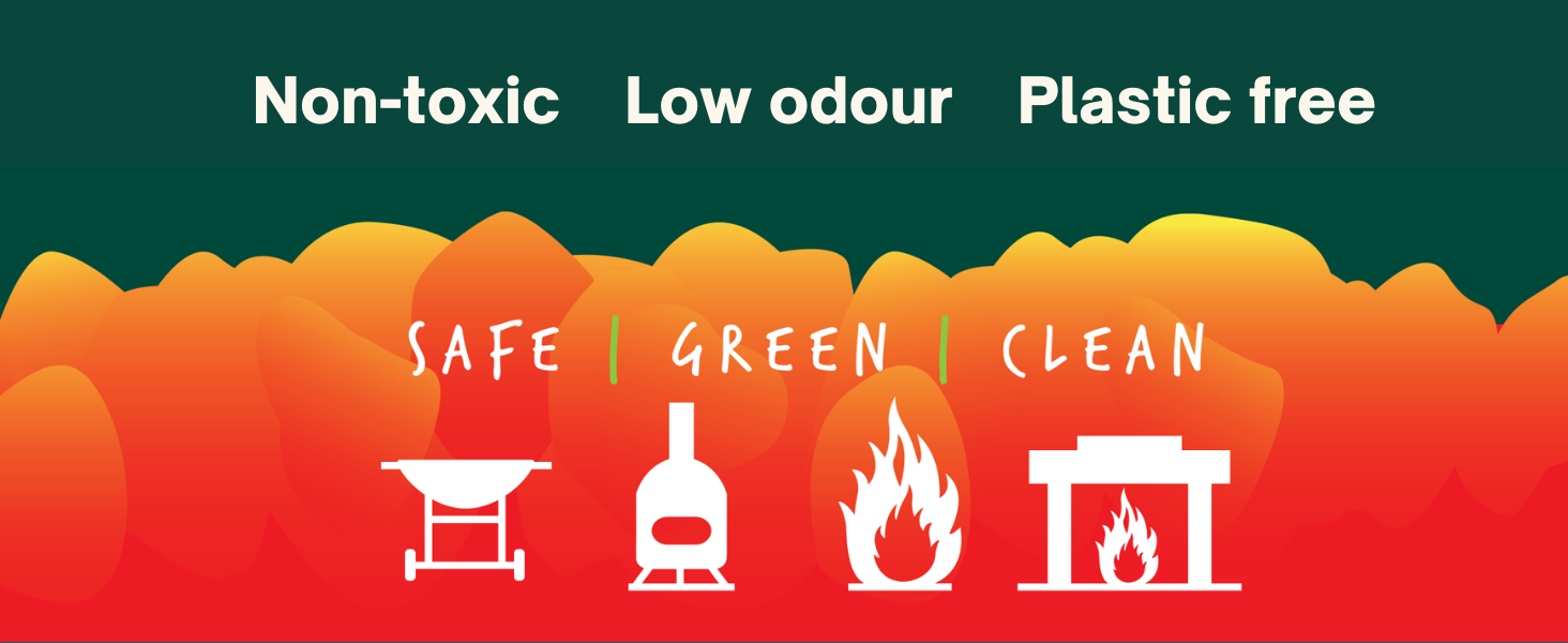 FIRE UP Natural Sustainable Firelighters, Box of 200, Brown , 10681