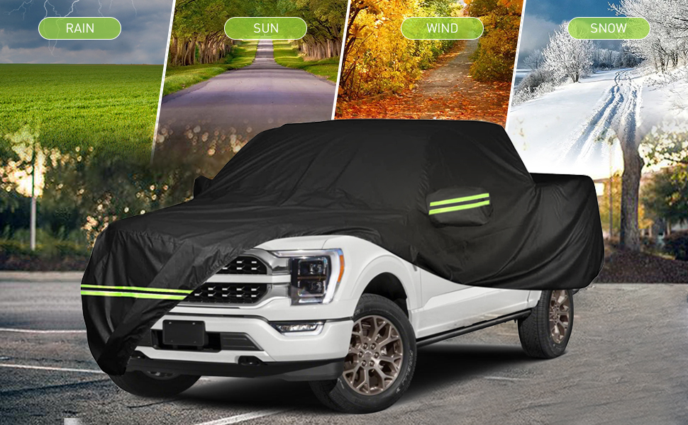 ULROLIT Waterproof Car Cover for 20042022 Ford F150 Crew