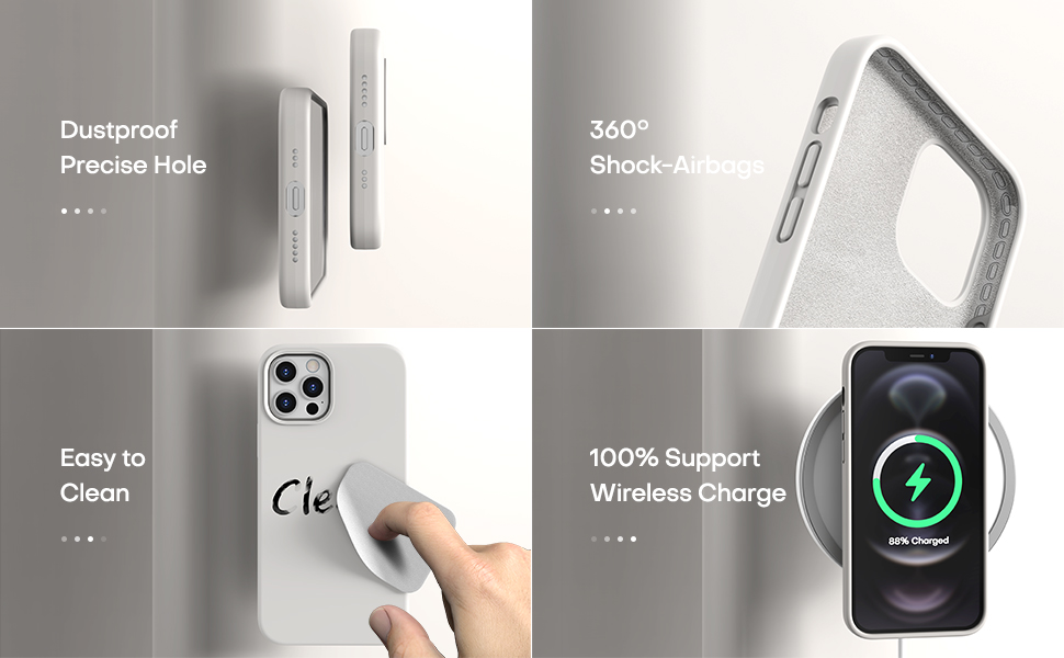 TOCOL 5 in 1 for iPhone 12 Pro Max Case 6.7", with 2 Pack Screen