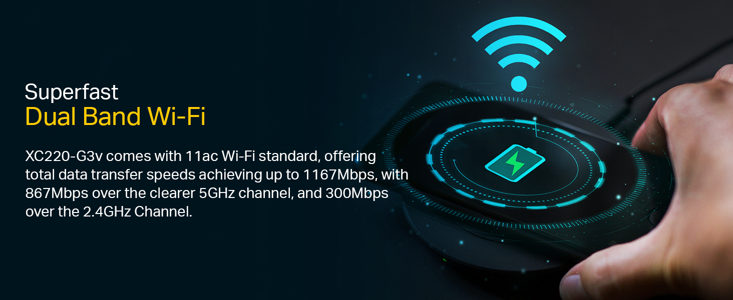 XC220-G3v AC1200 Wireless VoIP XPON Router