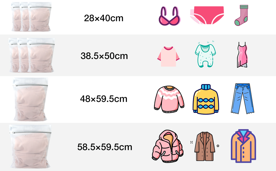 Mesh Laundry Bag for Washing Machine Reusable and Durable Washing