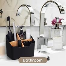 black bathroom holder