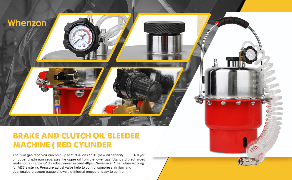 Wenzhon Brake Bleeder Kit for Easy Bleeding of Brake System