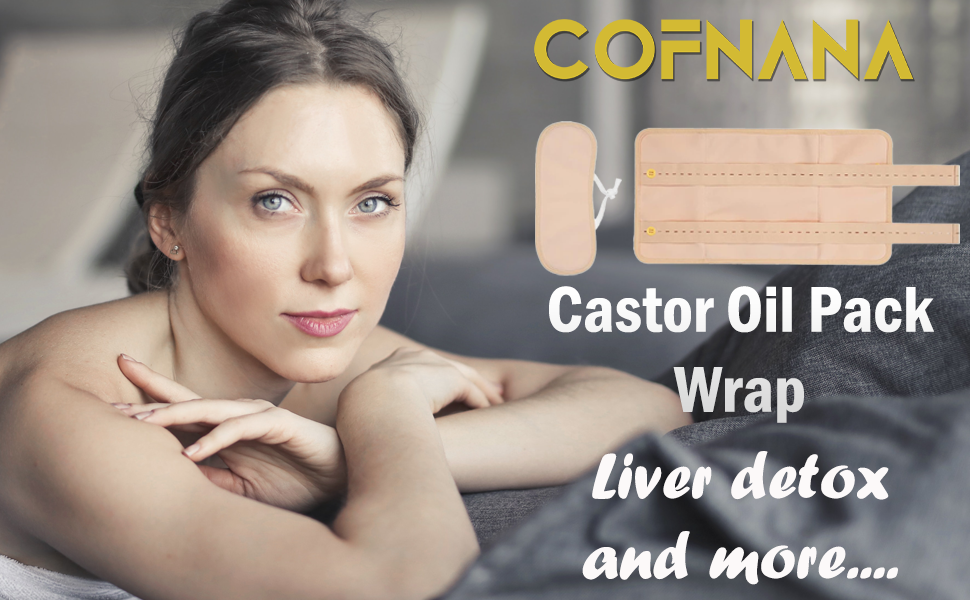 COFNANA Castor Oil Pack Wrap Castor Oil Wrap Reusable