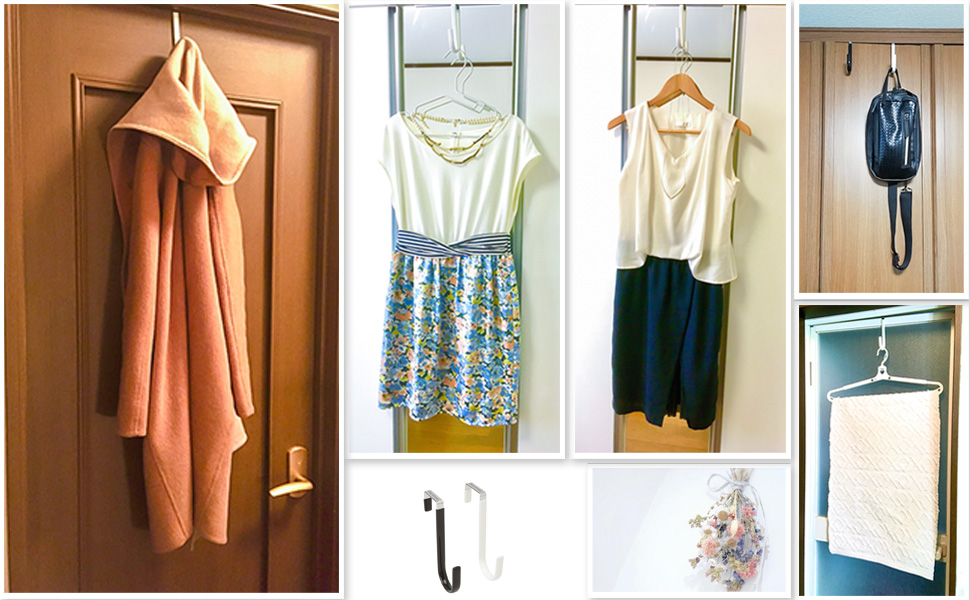 ドアハンガー ドアフック 2個組 滑り止め 傷つかない 静音 大型 ドアハンガー ドアフック 2個組 滑り止め 傷つかない 静音 大型